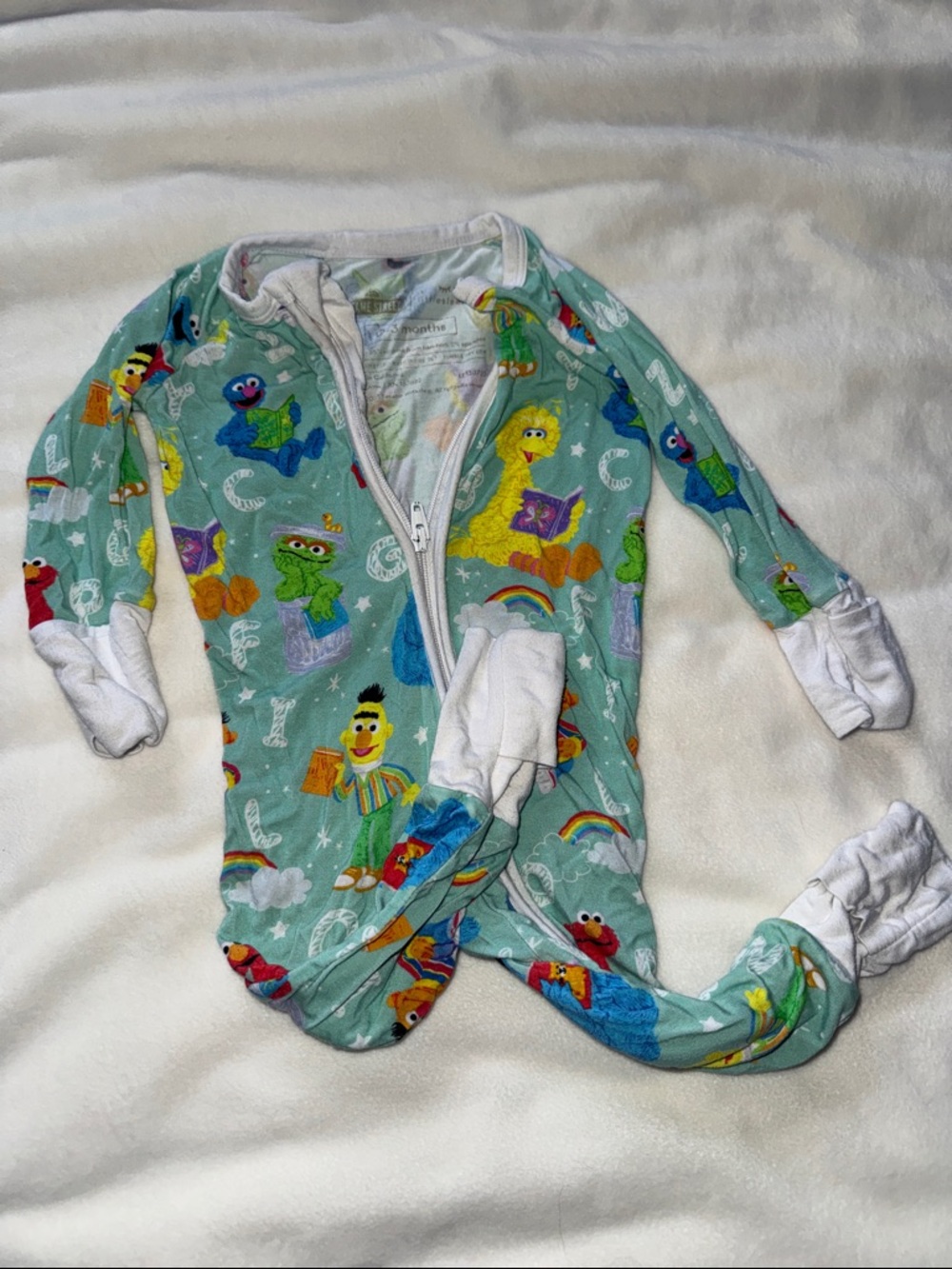 Little Sleepies Sesame Street Print Zippy 0/3 months